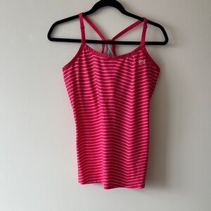Under Armour Pink and Black Fitted Camisole